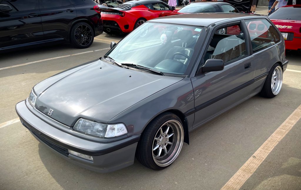 Silver Honda Civic Hatchback