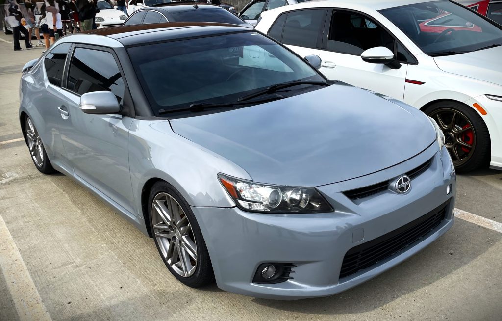 Silver Scion TC Coupe