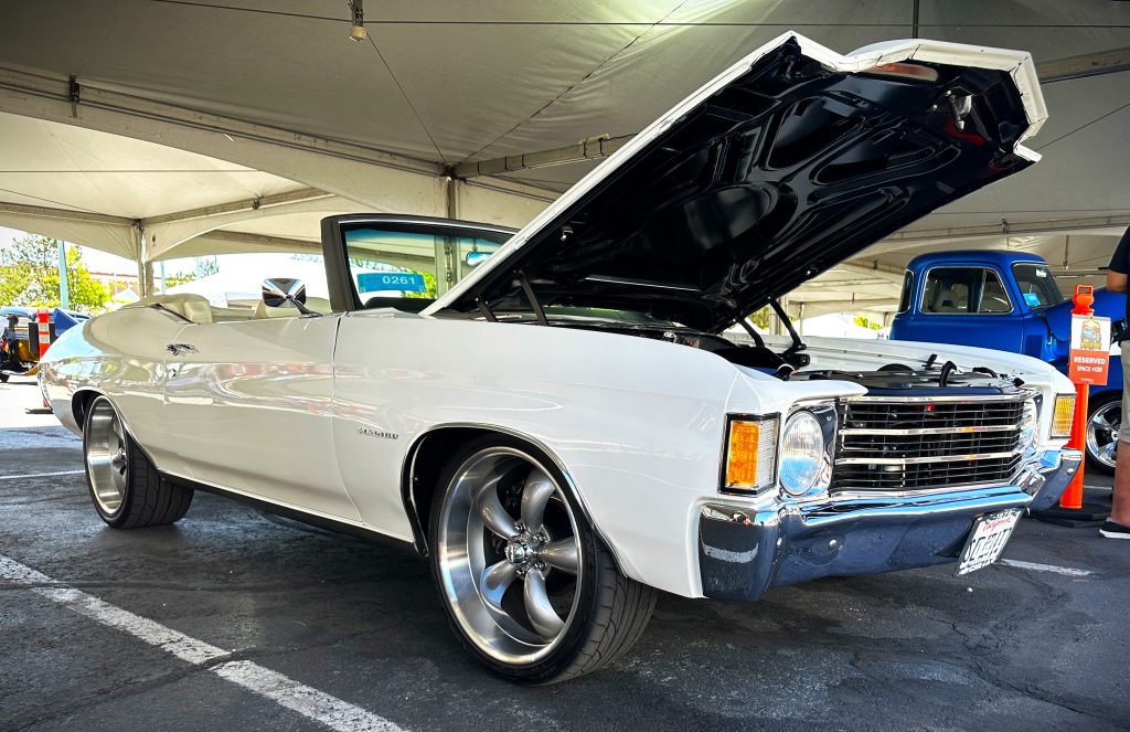 White 1972 Chevy Chevelle Malibu Convertible