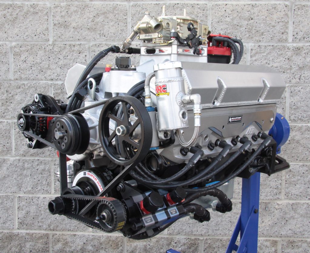 357 CID small block Chevy road race engine