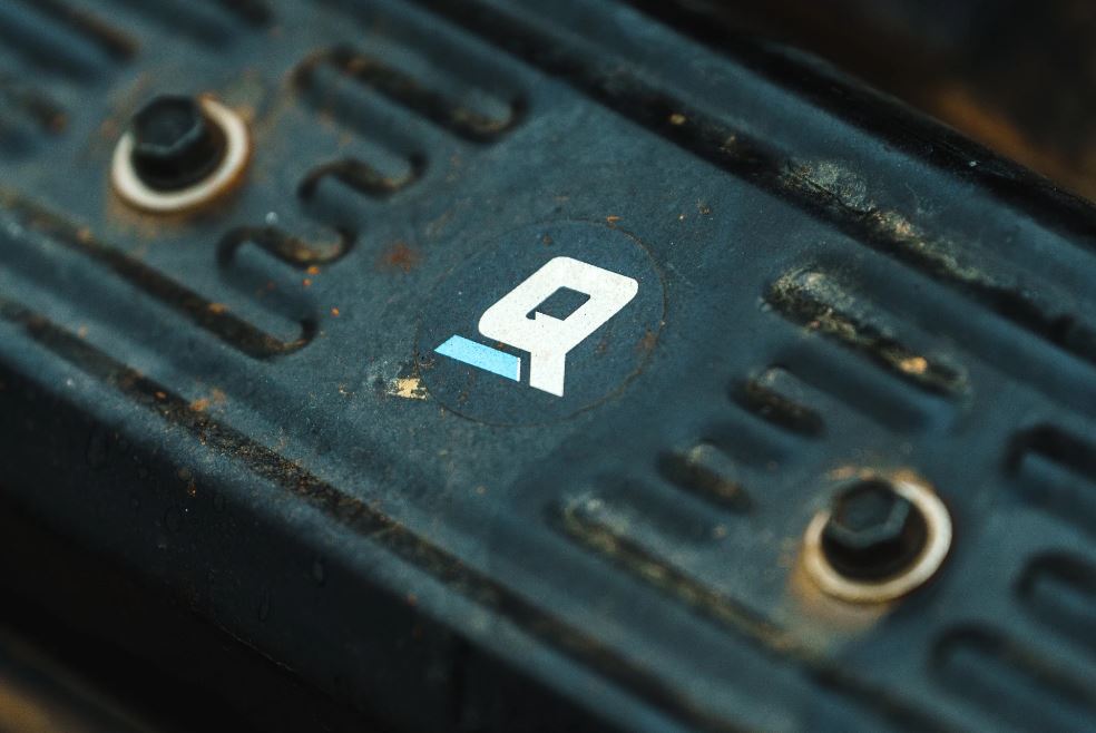 quicksilver decal on a valve cover