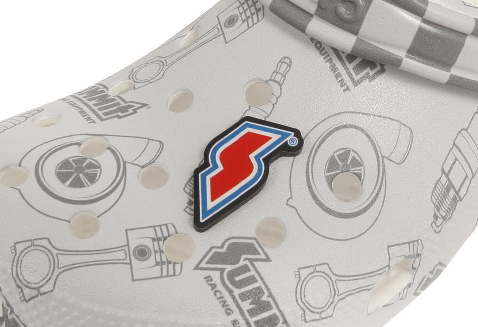 summit racing jibitz charm on a crocs shoe