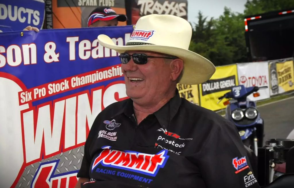 ken black at a race event