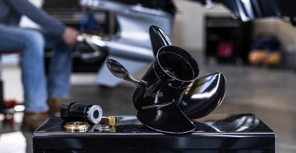 QuickSilver Prop & Hub on a table