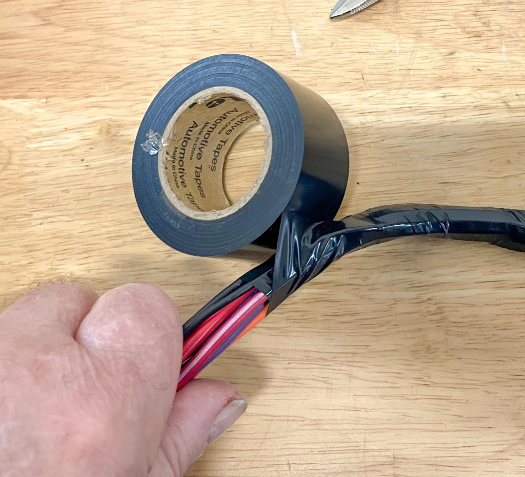 Rewrapping 1971 Corvette wiring harness