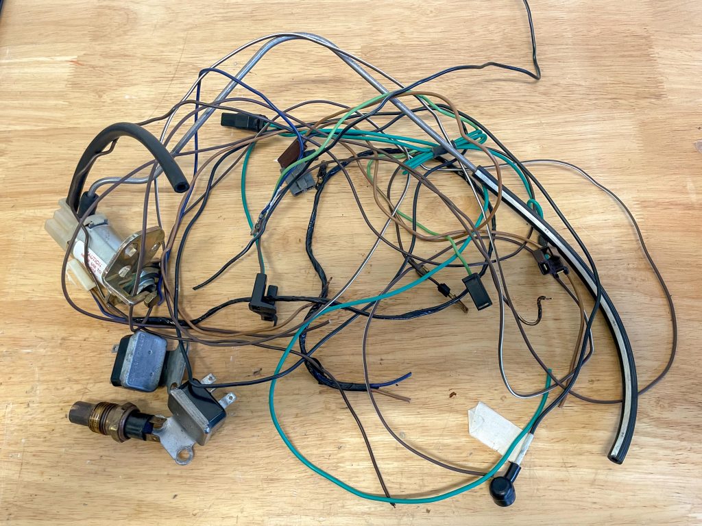 Wiring removed from 1971 Corvette wiring harness