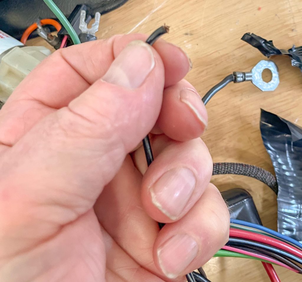 Broken wiring in 1971 Corvette wiring harness