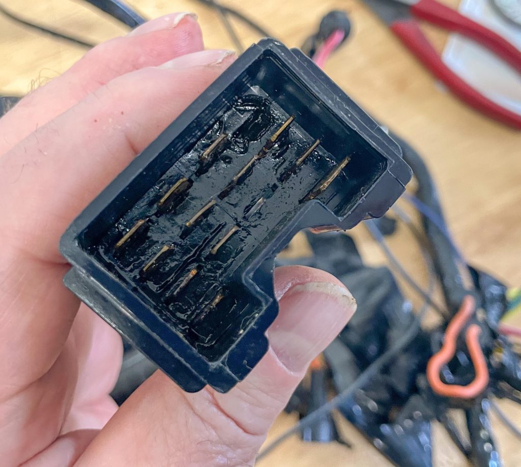 1971 Corvette wiring harness firewall connector