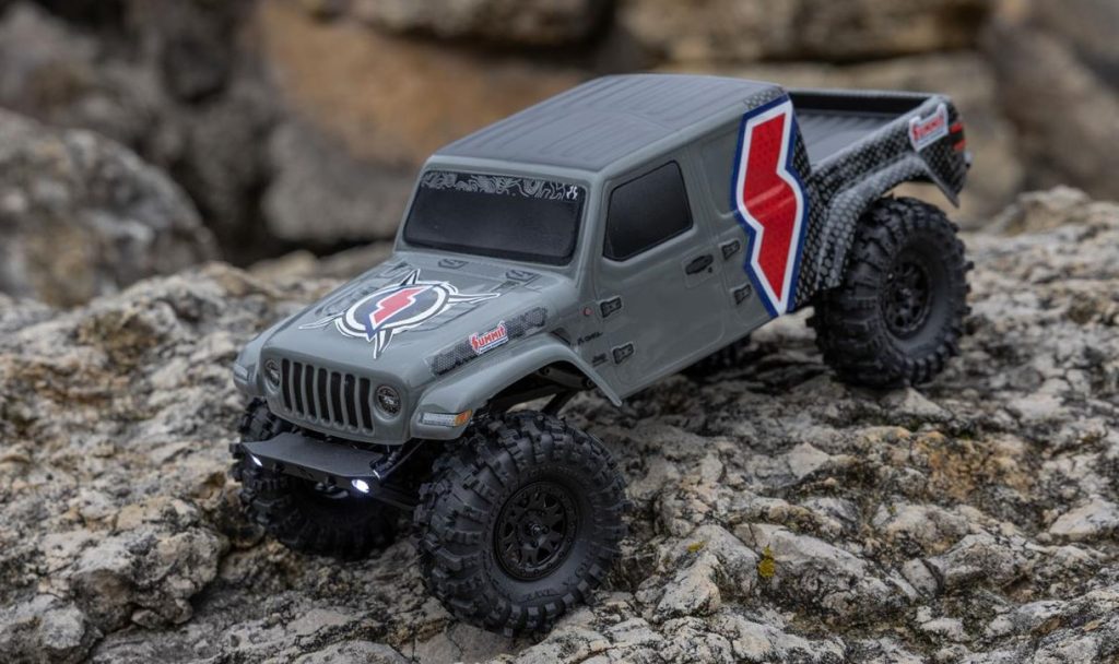 Summit Racing Jeep Gladiator RC Car on rock