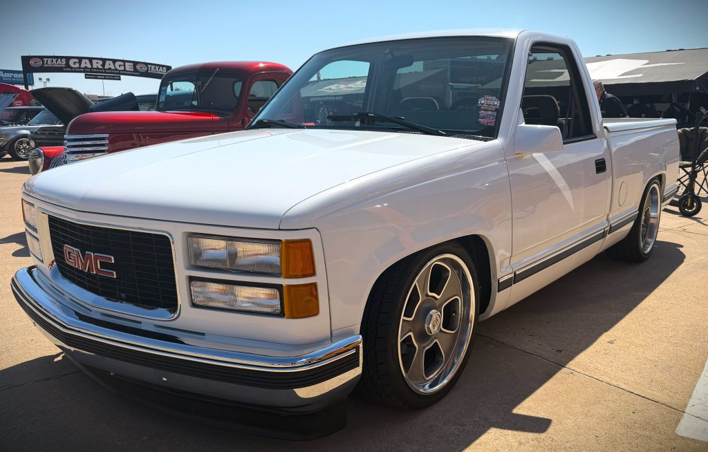 White OBS GMC Truck Lowrider