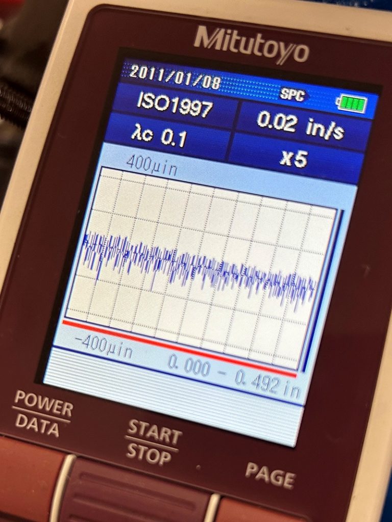 screen on a surface handheld analyzer