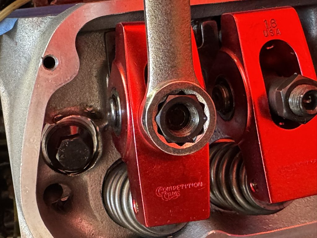 tightening down rocker arms