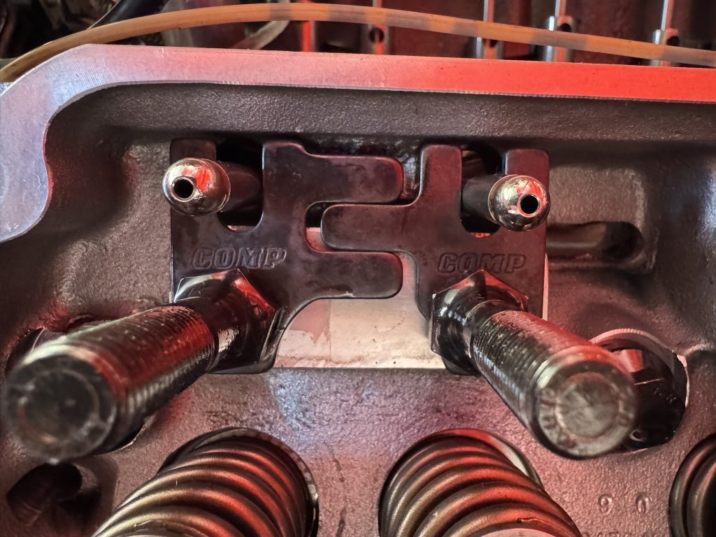 comp pushrod guide plate installed