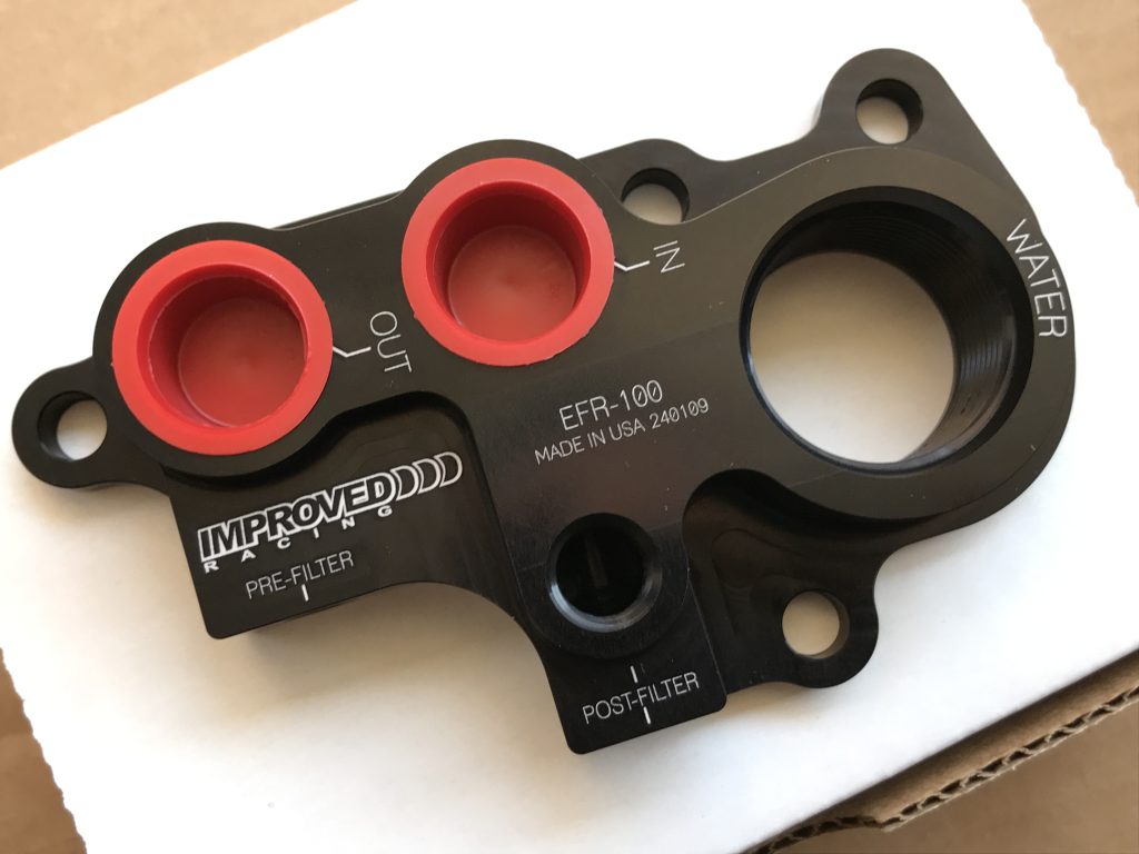 oil cooler plumbing bracket