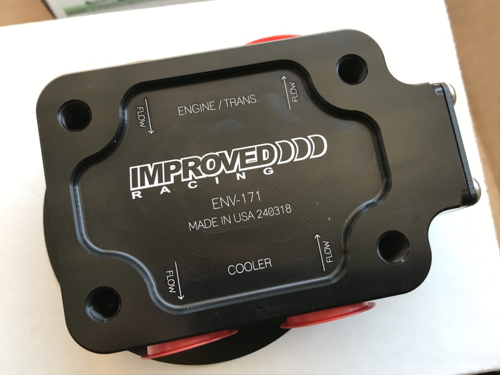 oil cooler flow port manifold