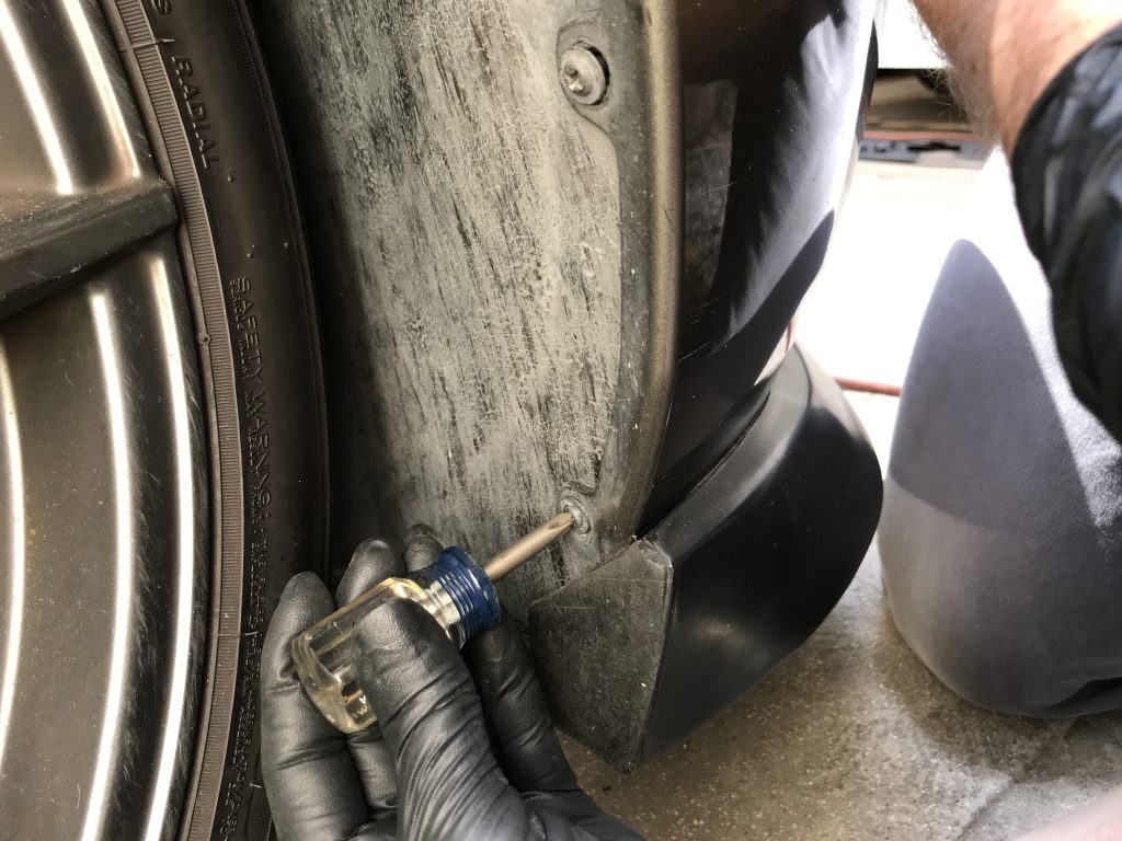 removing mustang inner fender liner