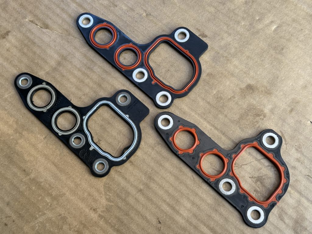 gaskets arranged on floor