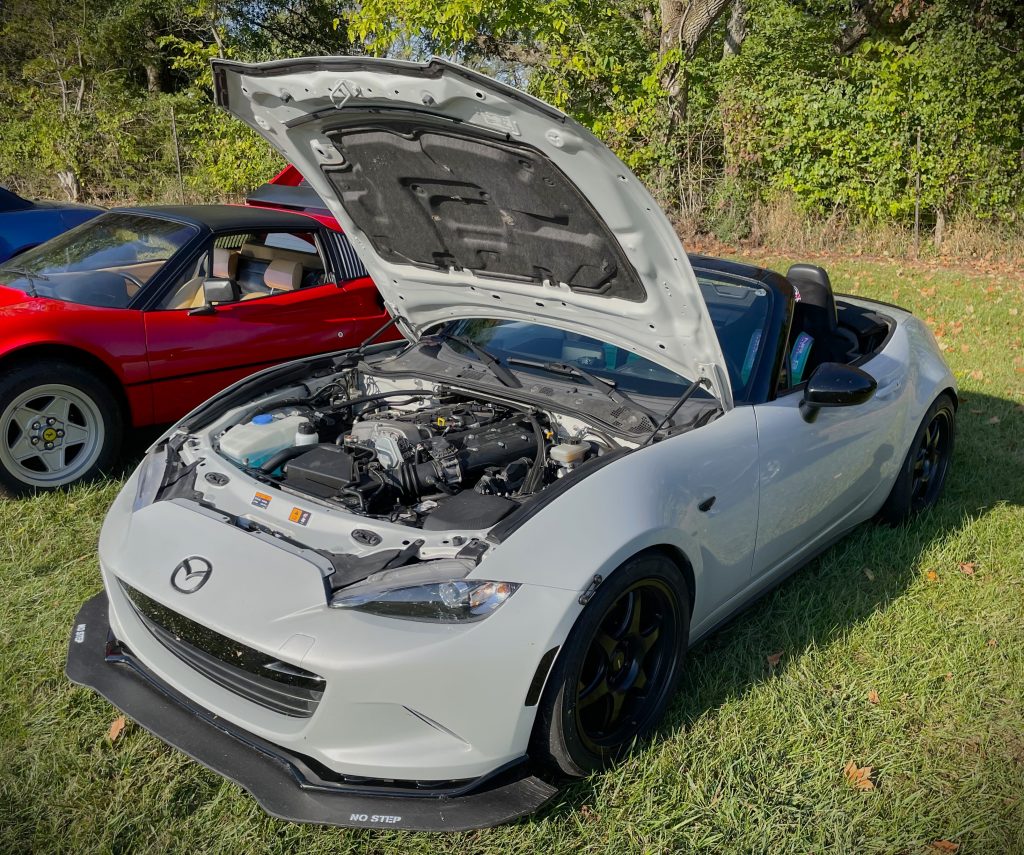 white Mazda Miata ND