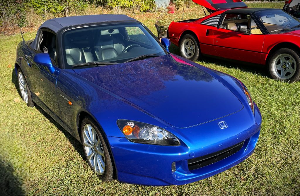 Blue Honda S2000