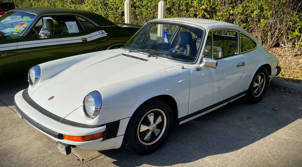 white air cooled Porsche 911