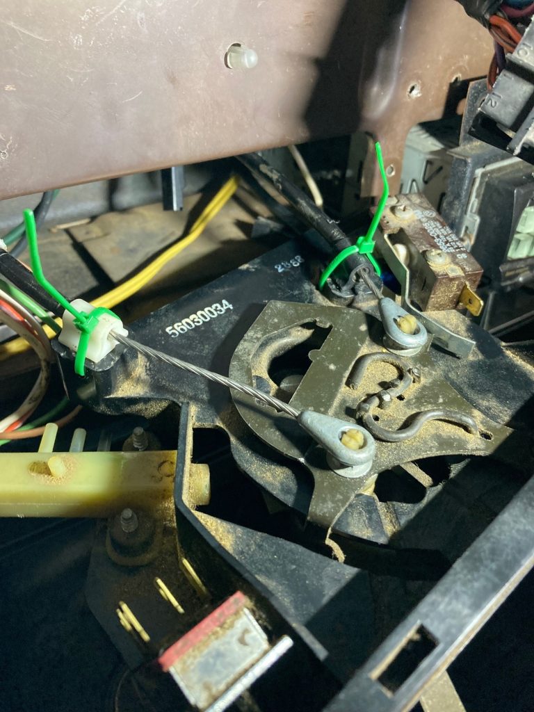 Jeep YJ Wrangler Heater Control Mechanism