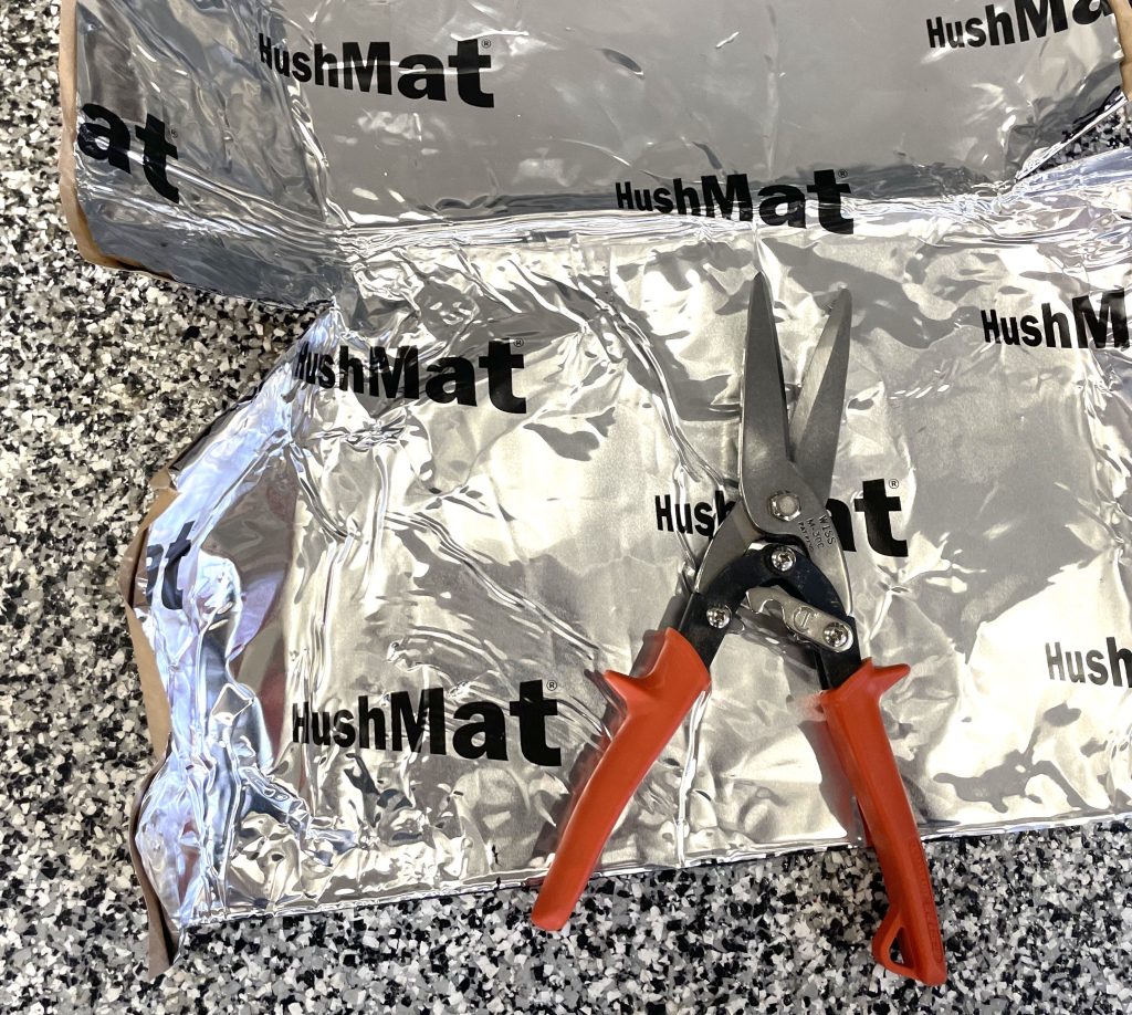 Making cuts on HushMat for C3 Corvette