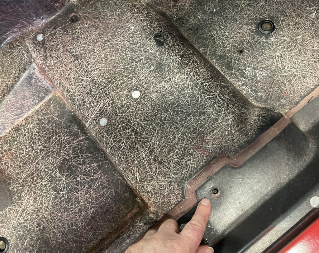 Locating mounting holes in C3 Corvette floor