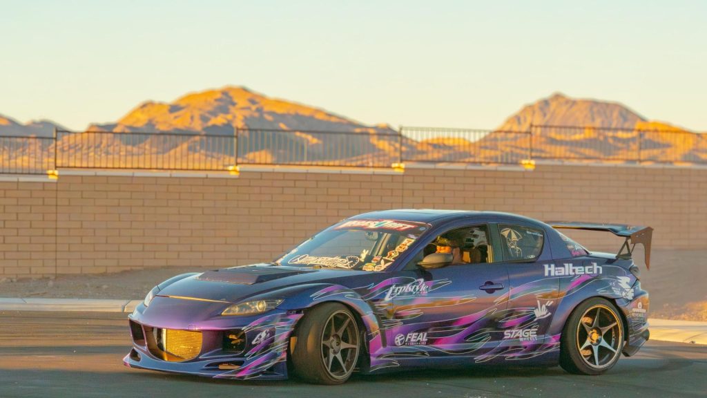 Mazda RX-8 drift car on street