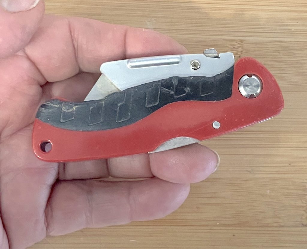 Milwaukee Tool Fastback Utility Knife folded up