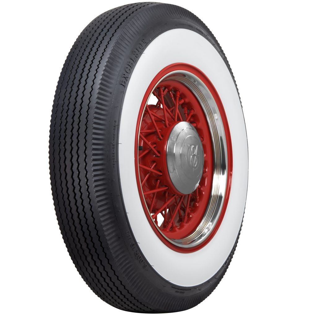 Coker Excelsior Tire on vintage spoked rim