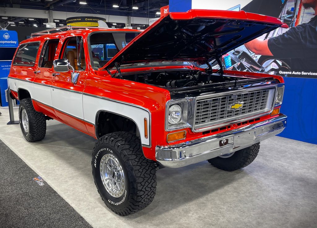 1975 Chevy Suburban on display