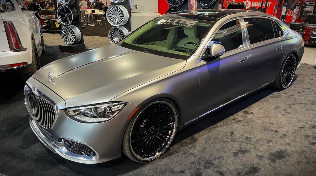 Mercedes Maybach on display