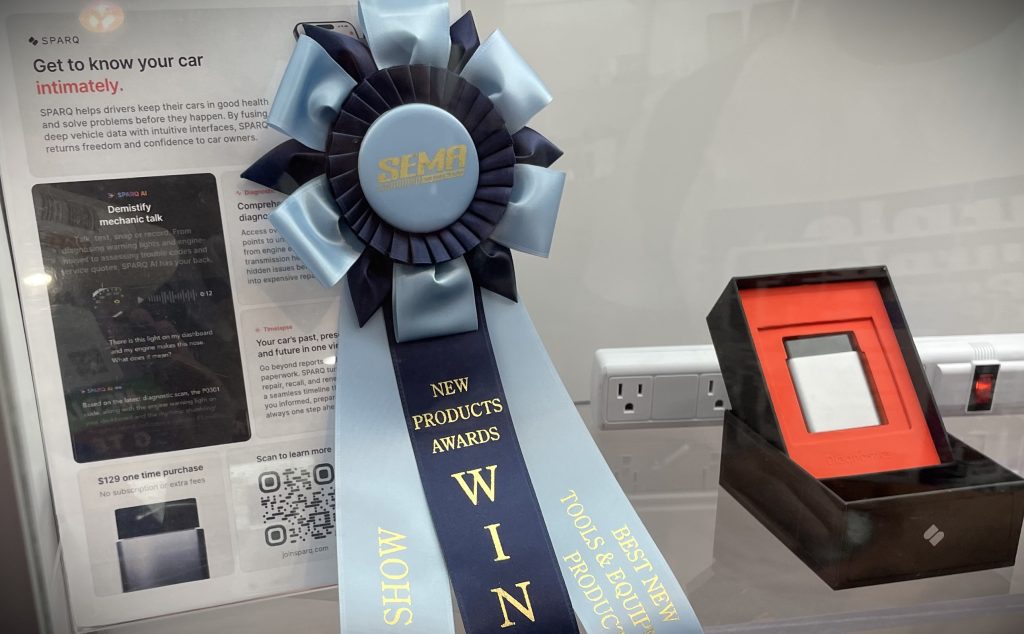 OBDII module on Display with Award Ribbon