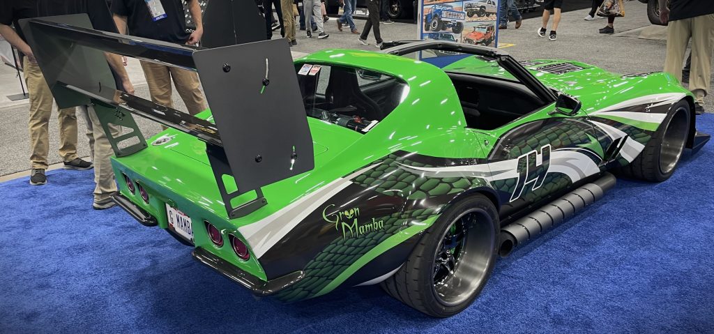 Green Mamba Stingray Corvette, rear left