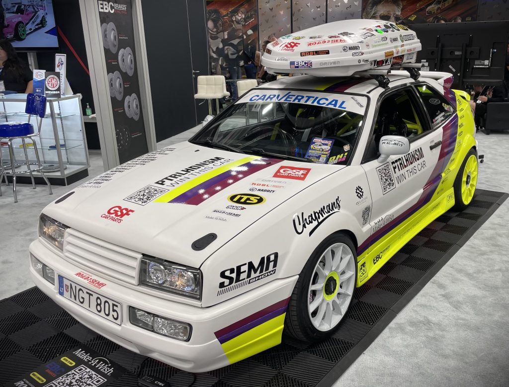Volkswagen Corrado customized with roof rack