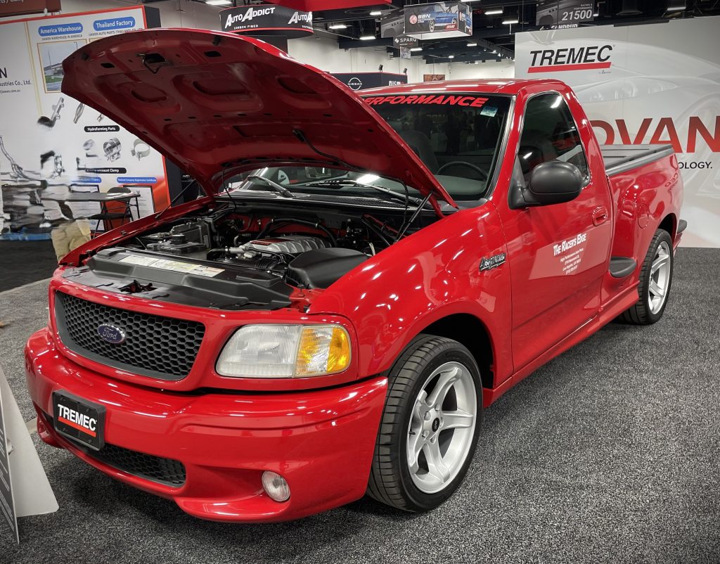 Red Ford F150 Lightning Truck