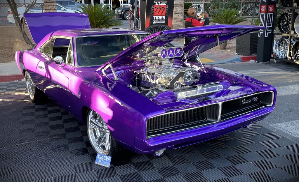 1969 Dodge Charger custom with massive supercharger