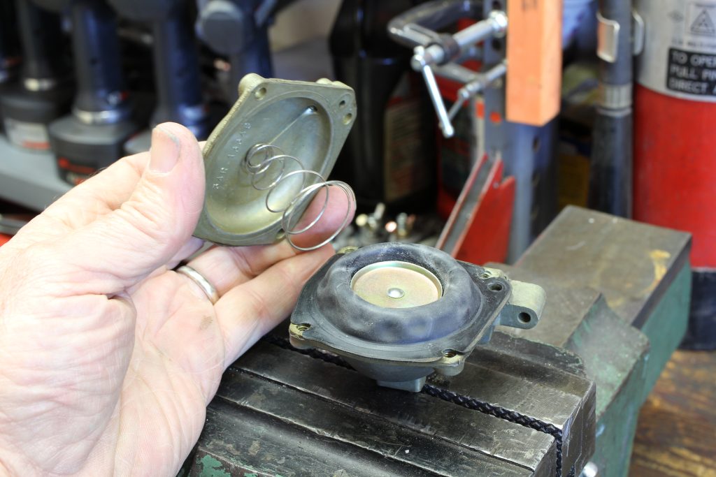 Changing secondary diaphragm on a Holley vacuum secondary carburetor