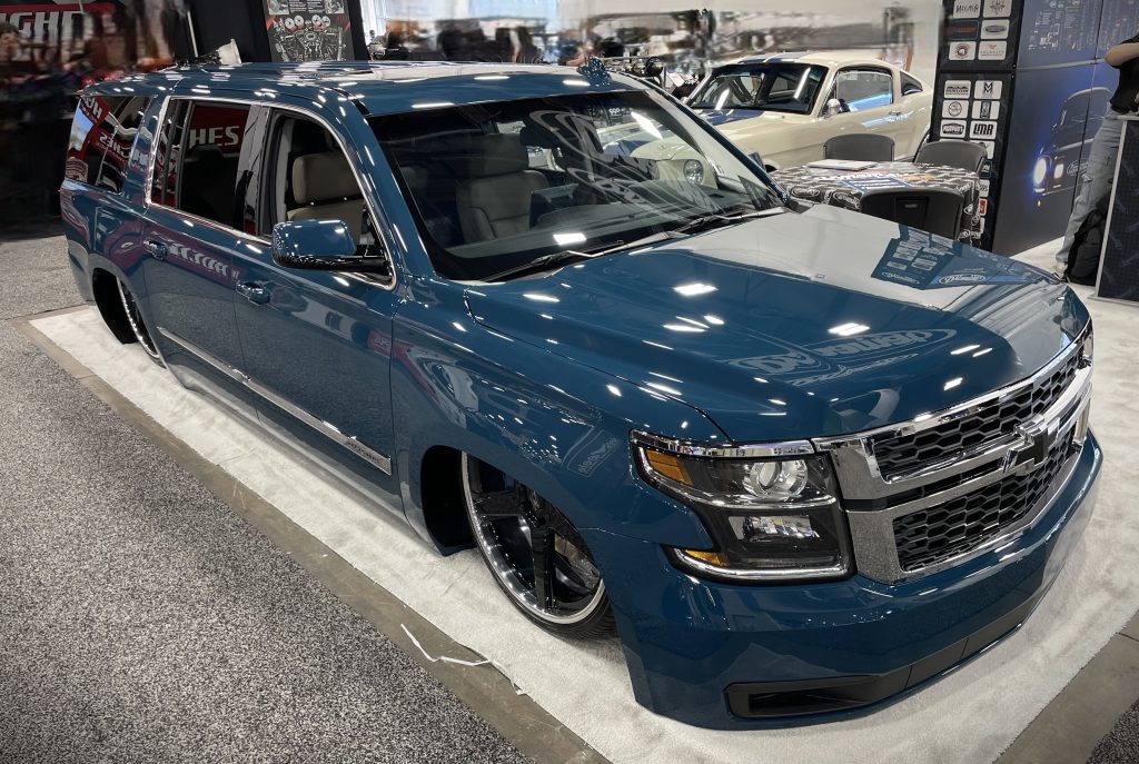 lowered chevy suburban custom SUV