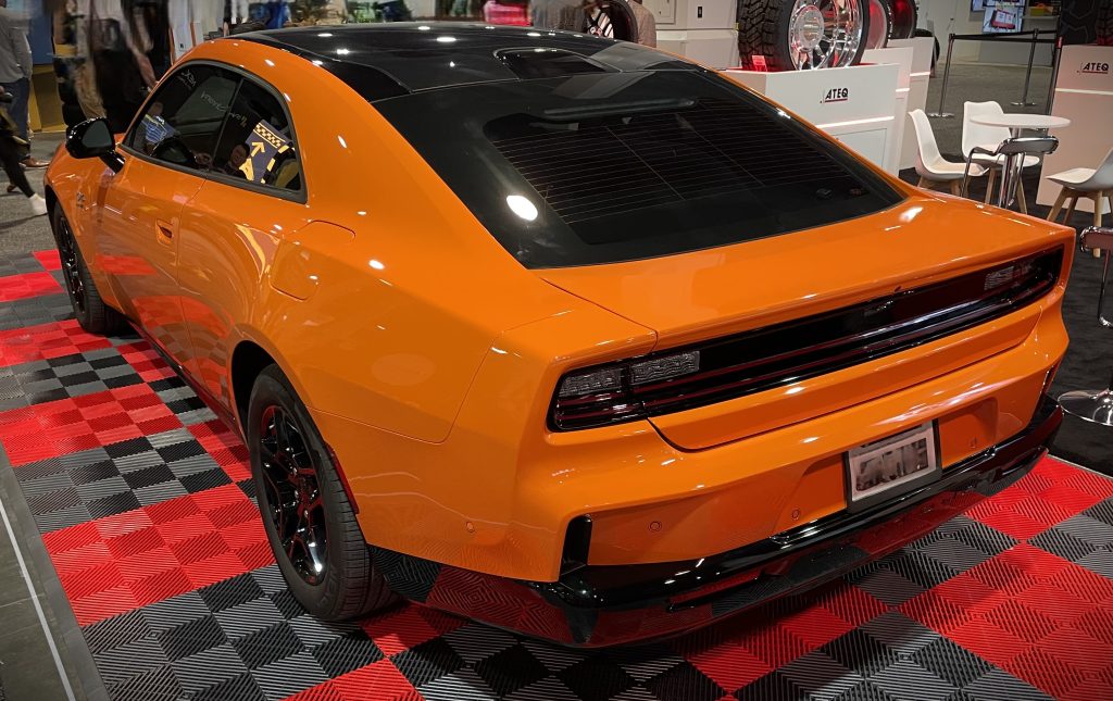 rear view of a late model dodge charger R/T