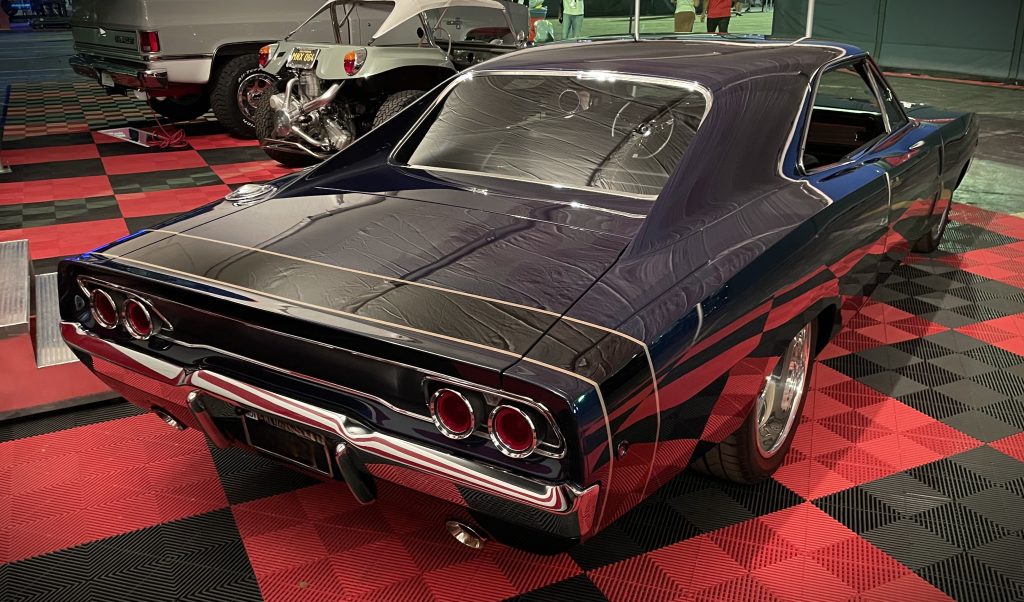 Rear view of a 1968 Dodge Charger