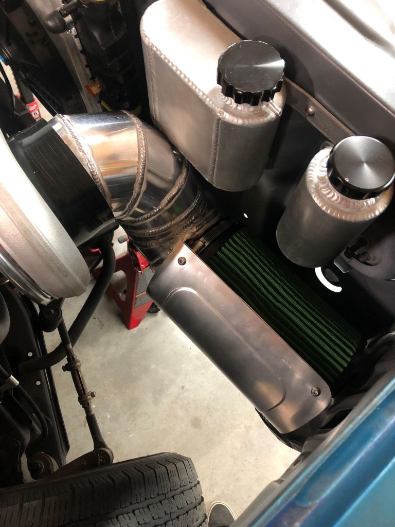 Turbocharger to air filter plumbing