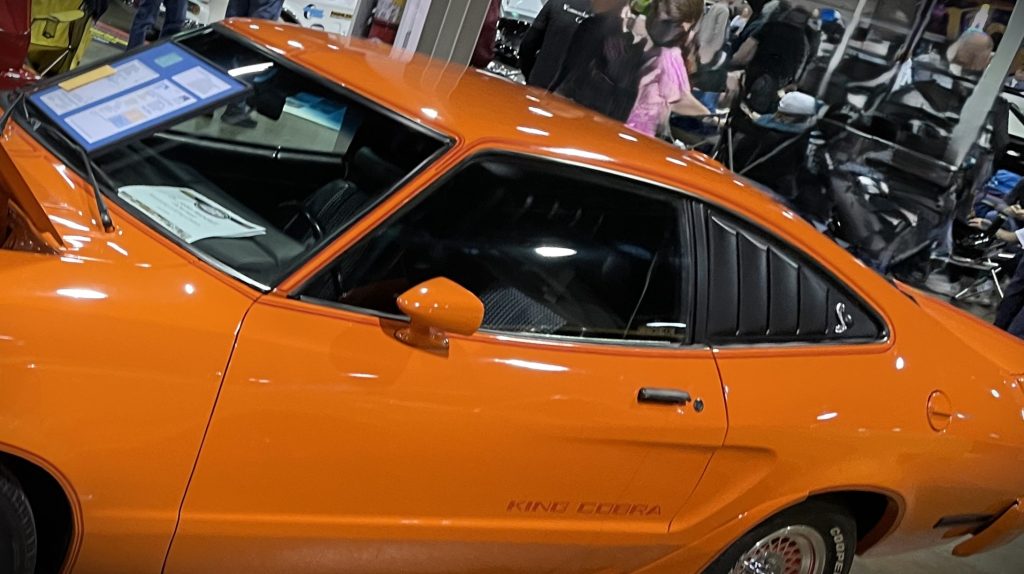 Orange Ford Mustang II King Cobra Rear Quarter
