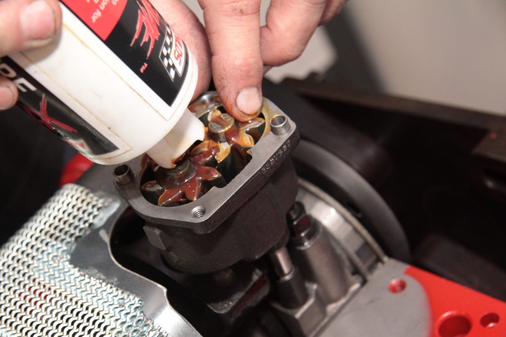 Pre-lubing Melling oil pump