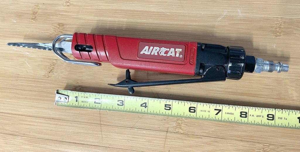 Measuring length of AIRCAT air saw