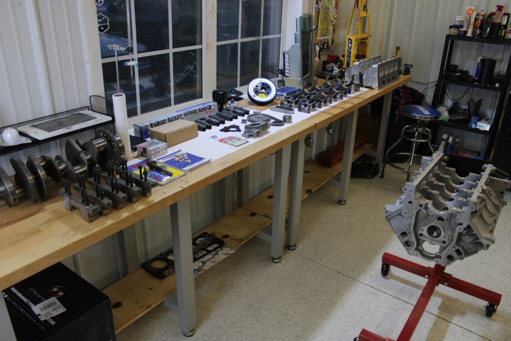 Bouchard Engines assembly room 