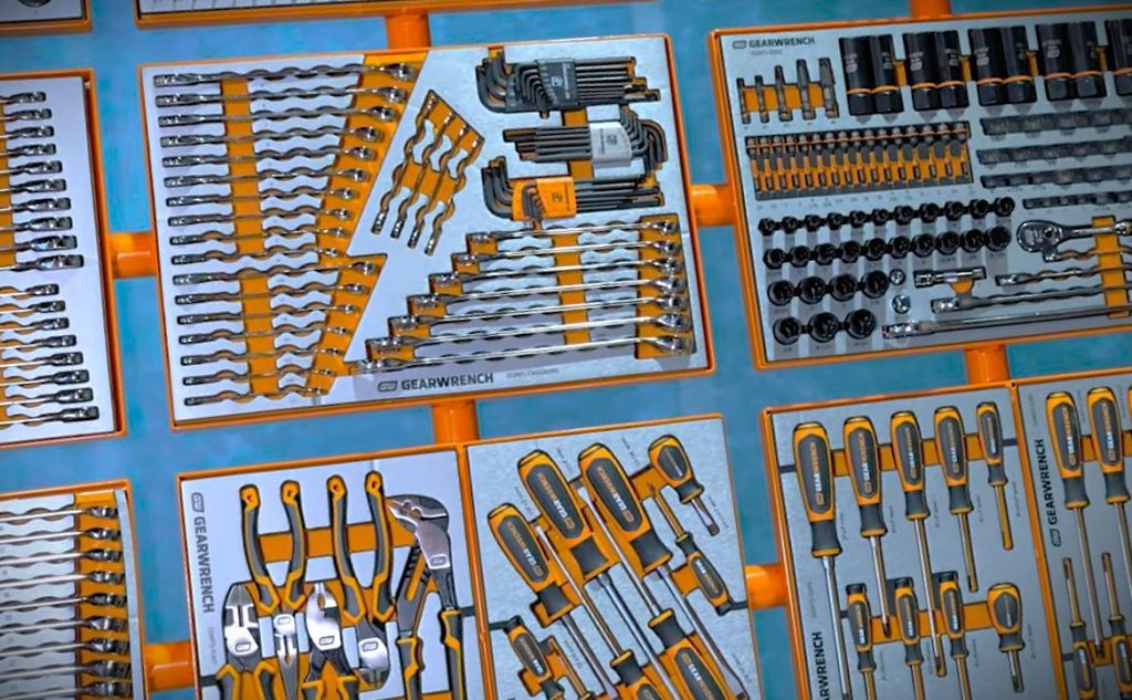 wall panel of gearwrench tools