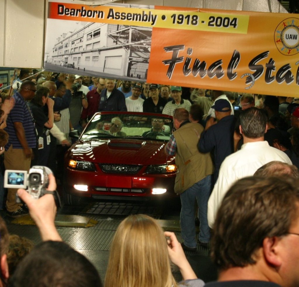 Attendees at last Mustang ceremony at Dearborn Assembly