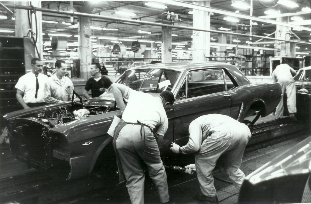 Assembling 1965 Mustangs