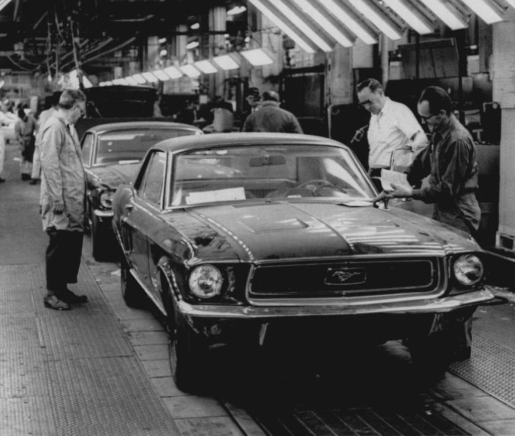 Dearborn assembly line after 1967 UAW strike